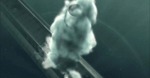 A screengrab of computer-generated imagery taken from a Hanwha Systems promotional video released in November 2019 showing what appears to be a KSS III-class submarine firing an SLBM. South Korean media reported on 13 January that Seoul has been develo...