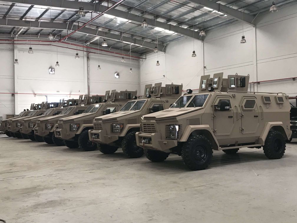 The Nigerian Army’s Phantom 2s are painted the same colour as these ones seen at the Iostrex plant. (Isotrex Manufacturing)