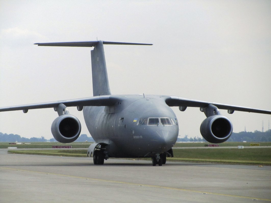 The An-178 is set to join the Ukrainian armed forces, with the government awarding Antonov its first domestic military contract since independence in 1991. (Janes/Gareth Jennings)