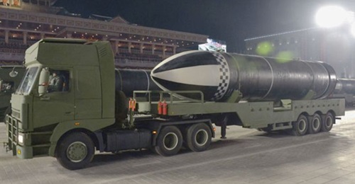 The recently paraded Pukguksong-5 SLBM features a more elongated nose cone than its predecessor, the Pukguksong-4, making it look 'pointier'.