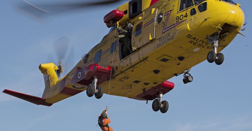 The Leonardo AW101 (CH-149 Cormorant in national service) medium multirole rotorcraft is one aircraft that will use Canada's CASSAR capability.