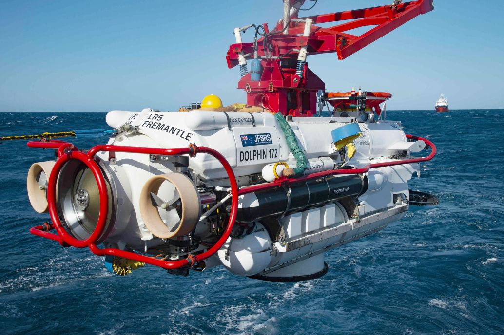 The RAN’s on-call submarine escape and rescue capability is currently provided by JFD Australia and includes the submarine rescue vehicle LR5 (pictured) and a Scorpio 45 intervention ROV.  (US Navy)