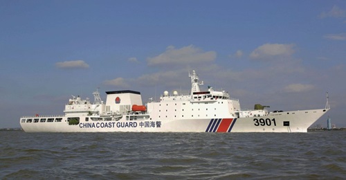 , one of the 10,000 tonne Zhaotou-class cutters operated by the CCG. On 22 January China passed a law allowing the CCG to use firepower - under certain circumstances - against foreign vessels in waters “under China's jurisdiction”...