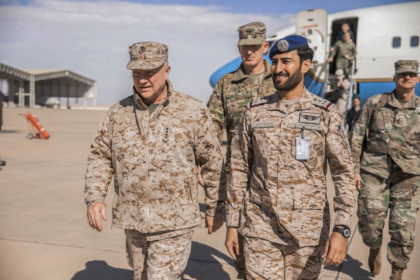 CENTCOM commander General McKenzie visits Prince Sultan Air Base in January 2020. (US Marine Corps)