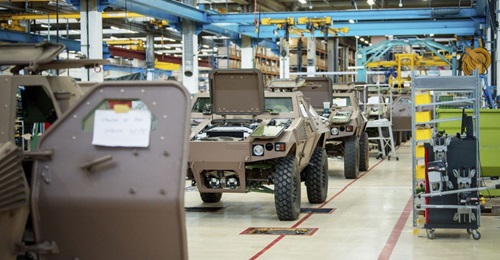 French Army VBL Ultima 4×4 scout vehicles on the Marolles-en-Hurepoix production line.