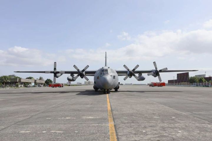 The PAF received the first of two refurbished C-130H transport aircraft from the United States on 29 January.  (PAF)