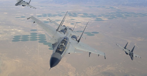 India's HAL completed licensed construction of the final two of 222 Su-30MKI fighters (similar to these ones) ordered for the IAF from 2001.