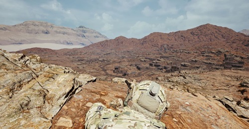 A virtual representation of a sniper away from combat. This element of close-combat training can be difficult to replicate for many forces.