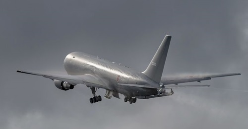 The first Boeing KC-46A tanker destined for the Japan Air Self-Defense Force took to the skies on its maiden flight on 8 February.