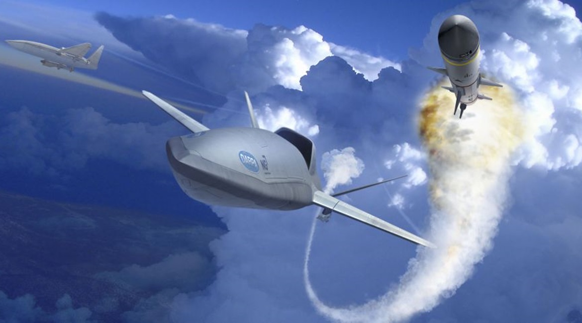 Northrop Grumman's concept for an unmanned aerial vehicle capable of employing multiple air-to-air weapons.