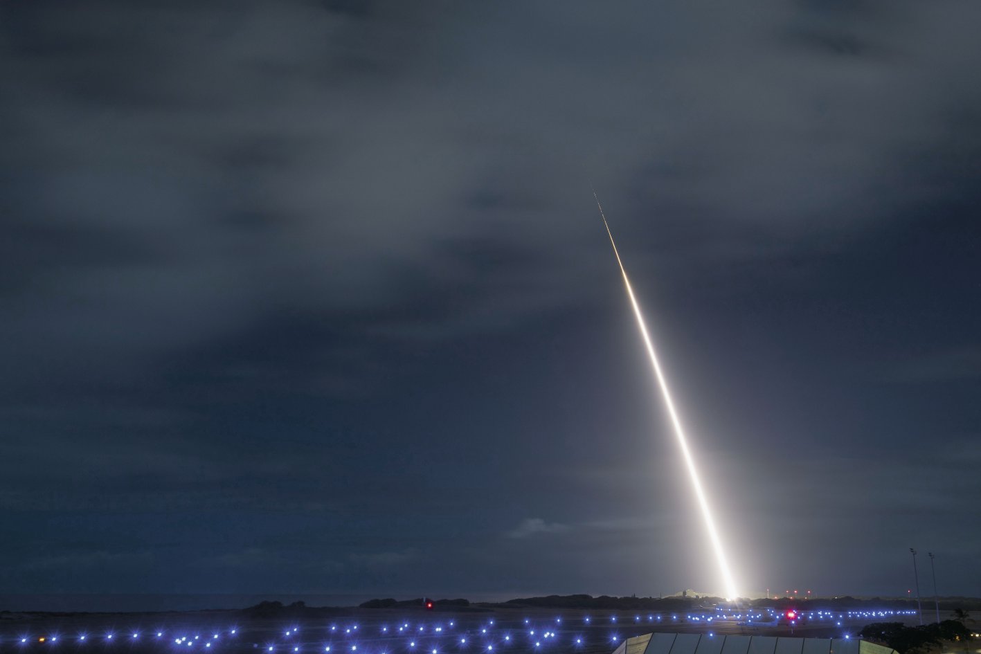 A target resembling an advanced ballistic missile is seen here being launched from the Pacific Missile Range Facility in Hawaii on 26 October 2018 as part of an intercept flight test involving an SM-3 Block IIA interceptor missile. Japan signed a JPY30 billion (USD286.4 million) contract in December 2020 to receive an unspecified number of SM-3 Block IIA missiles from the United States.  (US Missile Defense Agency)