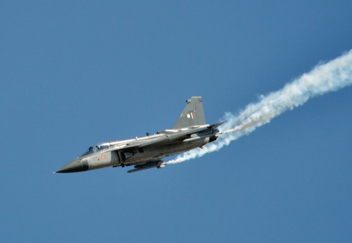 India has released a list 230 military platforms, weapons, and systems, including the locally developed Tejas Light Combat Aircraft (seen here), for potential sale to ‘friendly countries’ as part of efforts to increase defence exports. (Janes/Patrick Allen)