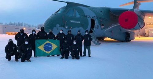 A KC/C-390 airlifter was flown to Fairbanks in Alaska for extreme cold weather trials earlier in February.