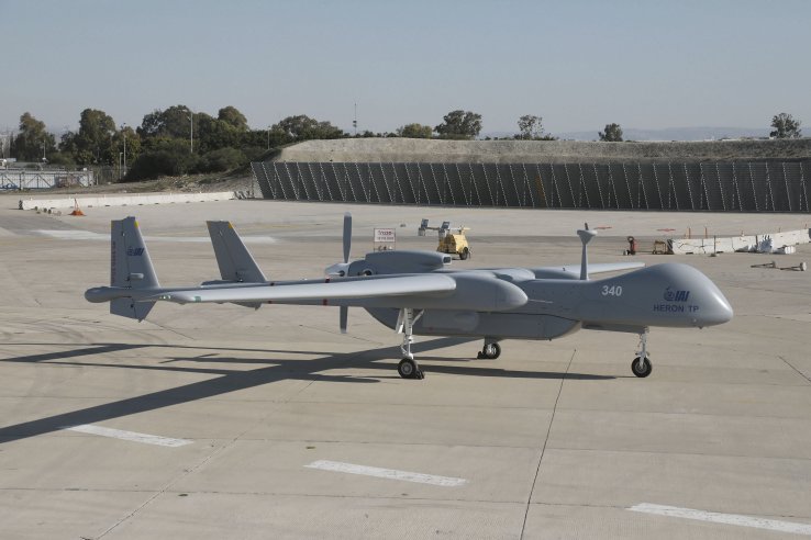 The Indian Army has leased for Heron UAVs from Israel (similar to this one) for potential deployment near India’s disputed border with China in the Himalayas.  (IAI)