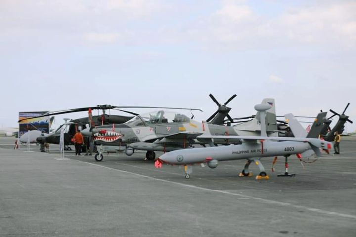 The PAF displayed several of its recently acquired aerial assets during a 12 February visit to Clark Air Base by President Rodrigo Duterte. The assets included S-70i Black Hawk helicopters, A-29B Super Tucano aircraft, a C-130H transport, as well as Hermes 900 and 450 UAVs.  (Philippine Air Force )