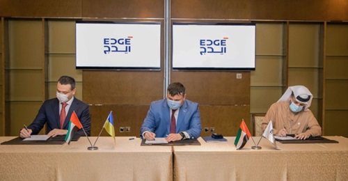 Ukraine's UkrOboronProm and the UAE's Edge have signed a collaboration agreement valued at over USD1 billion.