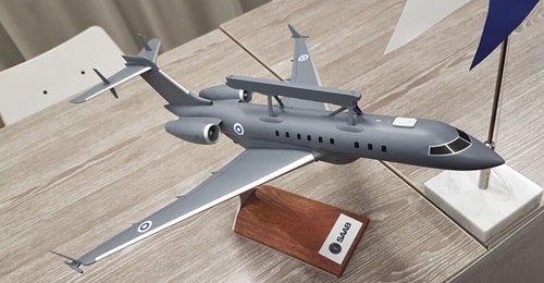 A model of the GlobalEye AEW&C aircraft in Finnish colours was displayed at the media day to mark the beginning of Saab's HX Challenge evaluation on 30 January 2020. Saab described this as a “strategic” platform that in combination with its...