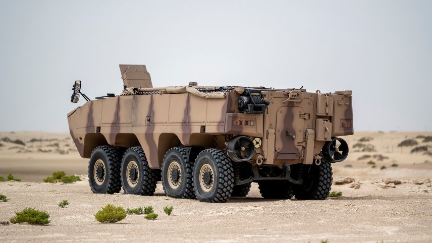EARTH, Raytheon Technologies, and Al Jasoor are to collaborate on integrating a HEL system onto a Rabdan AFV in the C-UAV role. (Edge)