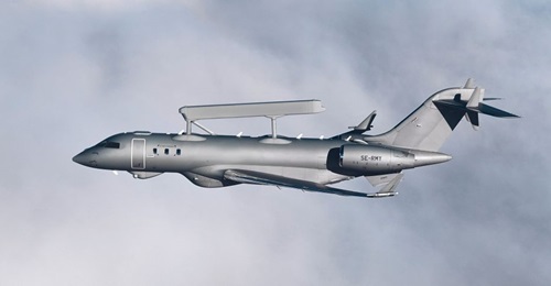 Saab delivered the third of five GlobalEye aircraft to the UAE on 20 February.