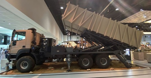 The HAS-250 launcher with two missile canisters.