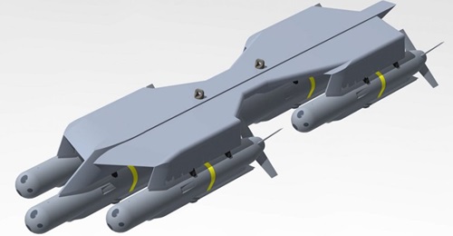 The HSL launcher for the SmartGlider Light can carry multiple all-up-rounds.