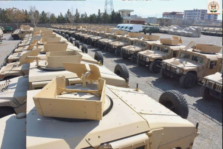 The Afghan MoD announced on 24 February that it received 640 new vehicles from the US for use by the ANA, including 403 Humvees.  (Afghan MoD)