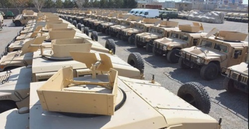 The Afghan MoD announced on 24 February that it received 640 new vehicles from the US for use by the ANA, including 403 Humvees.