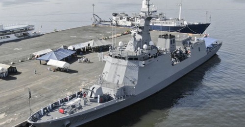 The PN officially welcomed its second and final José Rizal-class guided-missile frigate, the future BRP 
        
         (FF 151), in an arrival ceremony held on 26 February at Pier 13 in South Harbor, Manila.