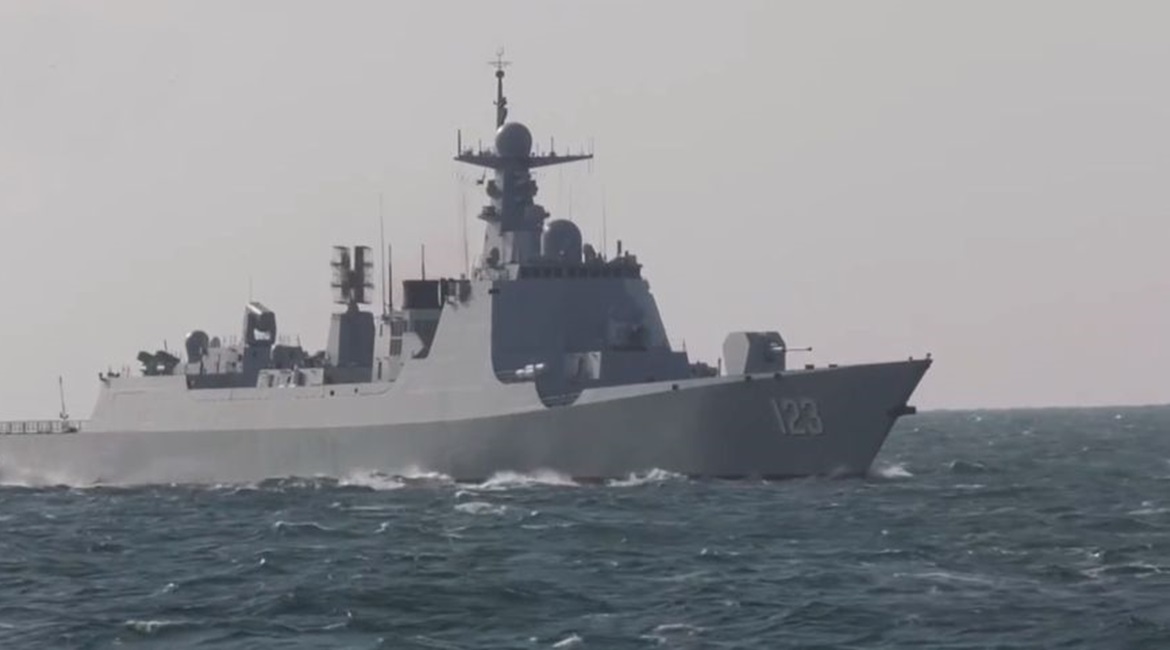 A screengrab from video footage released by CNR on 2 March showing stretched Type 052D (Luyang III)-class destroyer 
        
         during recently conducted exercises in the Yellow Sea. 
        
        's participation, along with seven ...