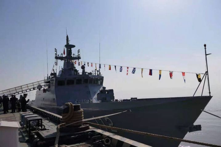 Sundang
        (pictured here in China during its handover ceremony to the RMN on 14 January) was commissioned into the RMN’s 11th LMS Squadron at Sepanggar in a ceremony held on 5 March.
       (Royal Malaysian Navy)