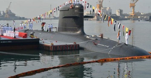 The Indian Navy commissioned 
        
        , its third Kalvari-class SSK, in a ceremony held on 10 March in Mumbai.