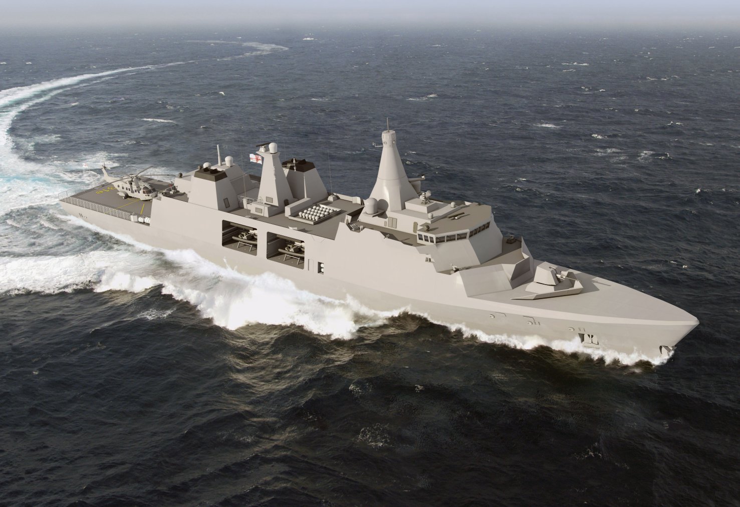 The Arrowhead 140 concept, one of four designs that have been shortlisted in a programme to procure follow-on frigates to the Martadinata class.  (Babcock)