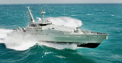 Australia's second Armidale-class patrol boat, HMAS 
        
        , seen here during its sea trials. The vessel's sister ship, HMAS 
        
        , will be decommissioned on 26 March 2021.