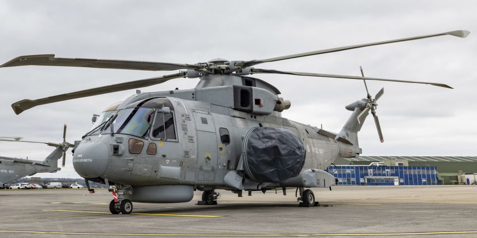 The RN has begun to receive the new Merlin Crowsnest ASaC capability. (Royal Navy/Crown Copyright)