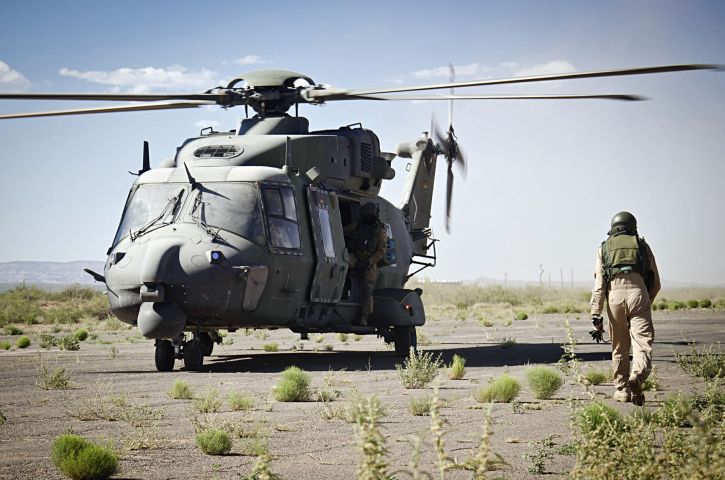 A German Army NH90 operating in Afghanistan. The service has formed a new helicopter command to streamline the decision-making process of the recently formed DSK Rapid Forces Division. (Bundeswehr)