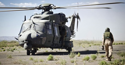 A German Army NH90 operating in Afghanistan. The service has formed a new helicopter command to streamline the decision-making process of the recently formed DSK Rapid Forces Division.