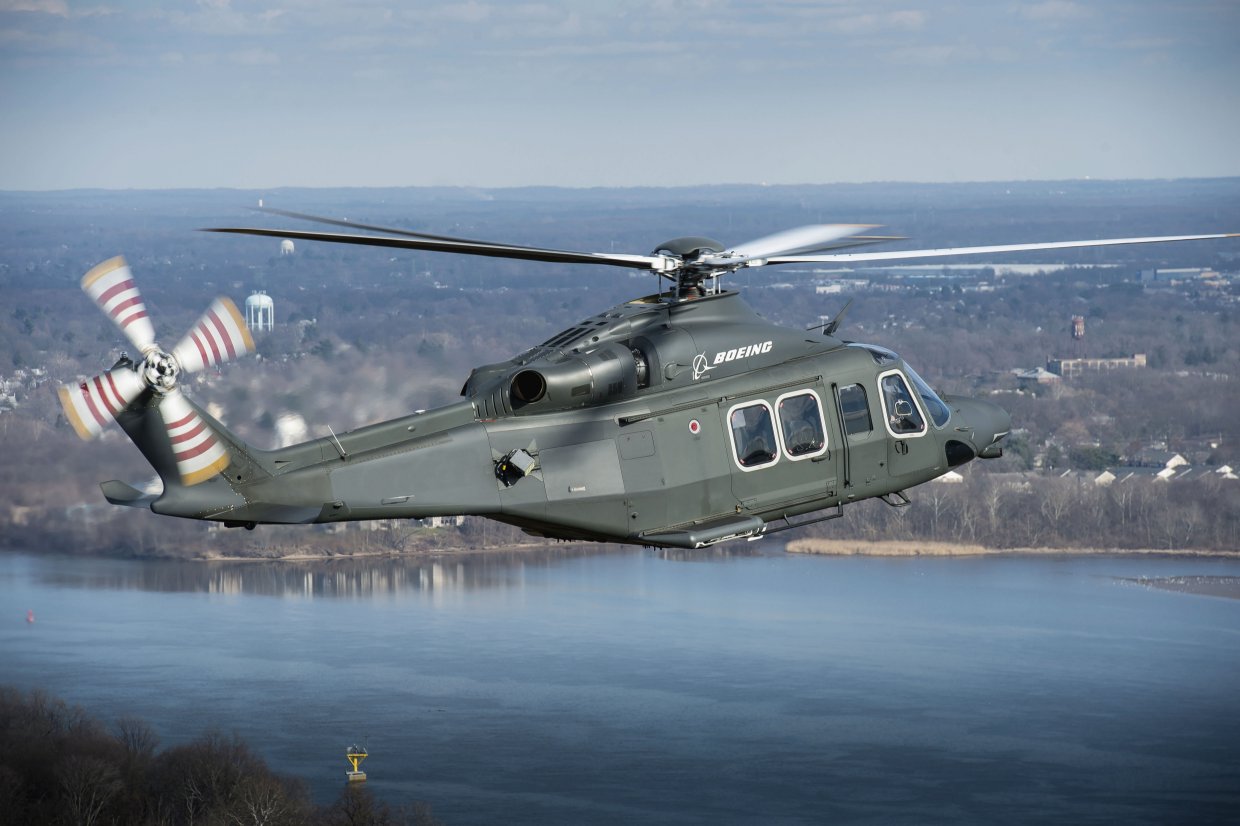 Based on the AW139, the MH-139 could be a candidate for the UK’s New Medium Helicopter requirement in the mid-2020s, although no decision on that has yet been taken. (Boeing)