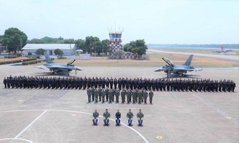 The RTAF held a decommissioning ceremony for an F-16A and an F-16B on 30 March. (RTAF)