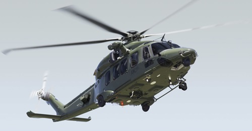 Leonardo is competing for the UK's NMH with its AW149 helicopter.