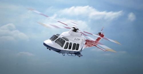 An artist's impression of the Leonardo AW139 that QinetiQ is acquiring along with two Agusta A109S Grand helicopters for the ETPS at Boscombe Down.