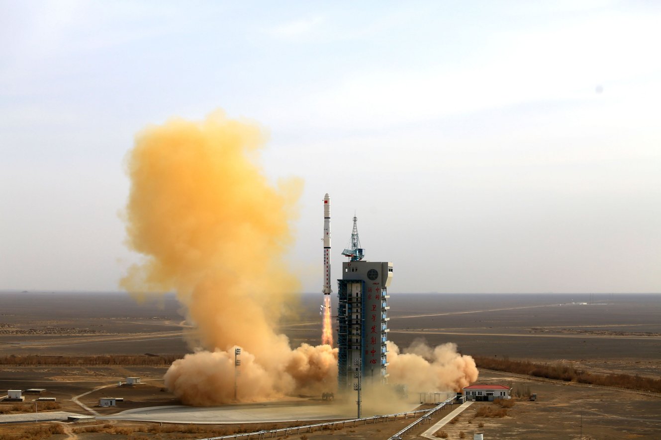 On 13 March China launched the fourth group of three Yaogan-31 remote-sensing satellites into space aboard a Long March 4C rocket that took off from the Jiuquan Satellite Launch Centre. USSTRATCOM commander Gen Dickinson said on 20 April that Beijing has a goal of becoming “a broad-based, fully capable space power” and is actively seeking “space superiority through space and space attack systems”.  (Feature China/Barcroft Media via Getty Images)