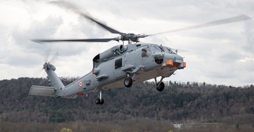 US NAVAIR announced on 21 April that the first of 24 MH-60R naval helicopters on order for the IN conducted it first flight at Lockheed Martin's RMS plant in Owego, New York.