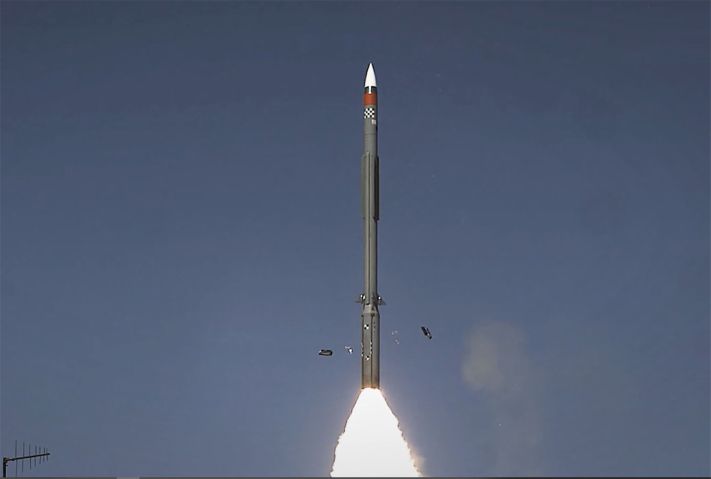 A Barak ER is launched during a test. (Israel Aerospace Industries)