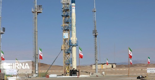 The Zoljanah before its launch from the Khomeini Space Centre.