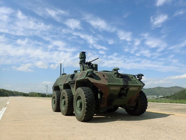 DAPA announced on 22 April that the exploratory development phase of the Unmanned Surveillance Vehicle a prototype shown here has been completed, with the agency now set to move on to full-scale development of the strike-capable platform.  (Hanwha Defense)