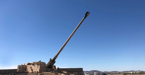 The ERCA XM1299 prototype zero pictured at Yuma Proving Ground, Arizona, during an event in March 2020.
