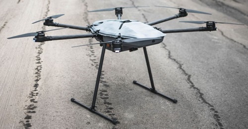 The DroneHunter uses a net tether to capture rogue UAVs. It can now integrate with US Army's FAAD C2 system.