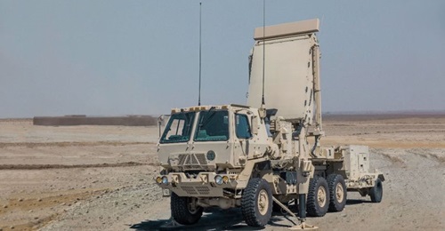 In US Army service, the Q-53 is mounted on an FMTV truck that tows its power generator.