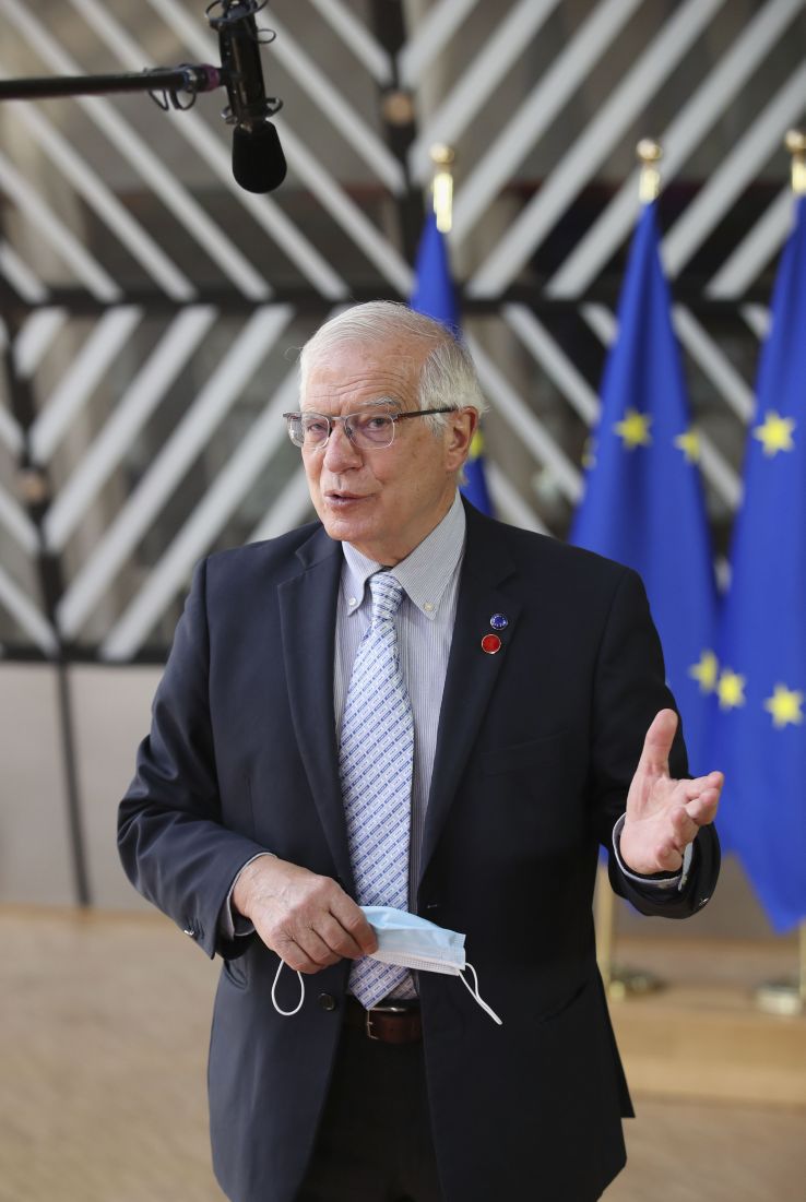 Borrell told reporters after the EU defence ministers meeting on 6 May that they had discussed an initial entry force to respond to urgent crises. (EU)