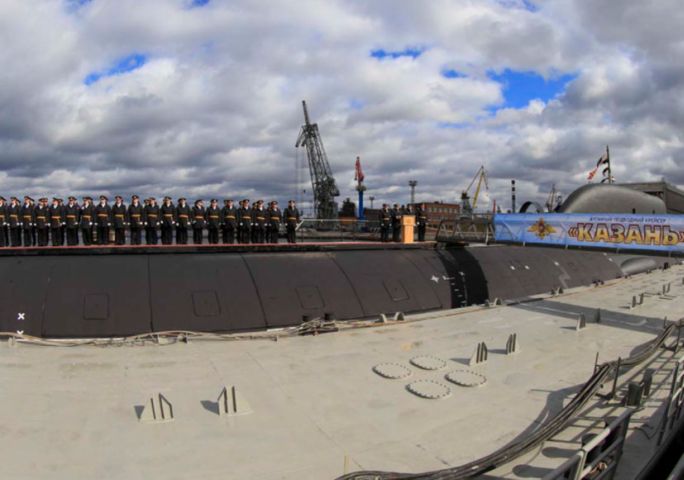 
        The VMF commissioned the Project 885M SSN/SSGN 
        Kazan
         on 7 May.
       (Russian MoD)